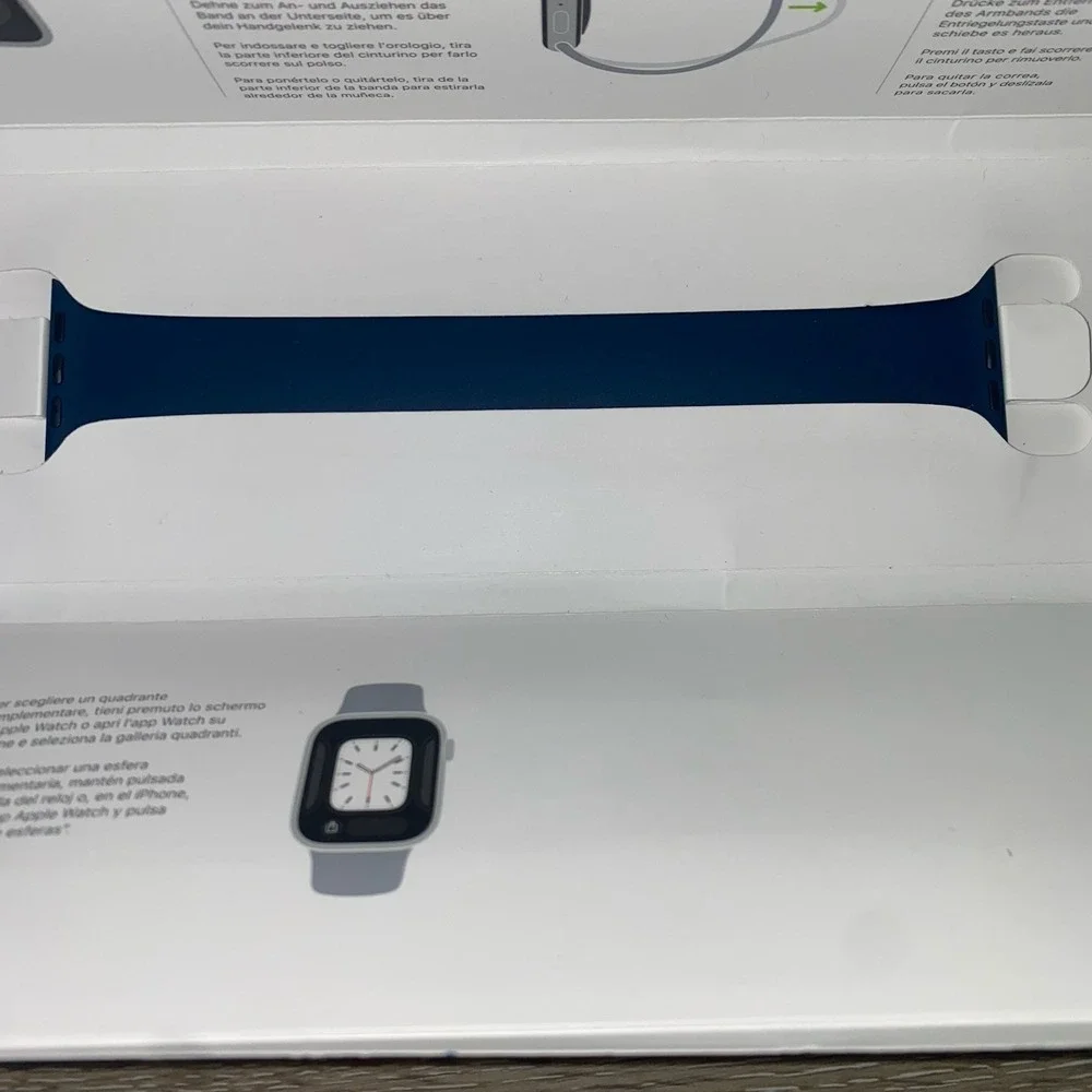 Apple Watch 41mm Midnight Blue Solo Loop Band Size 9